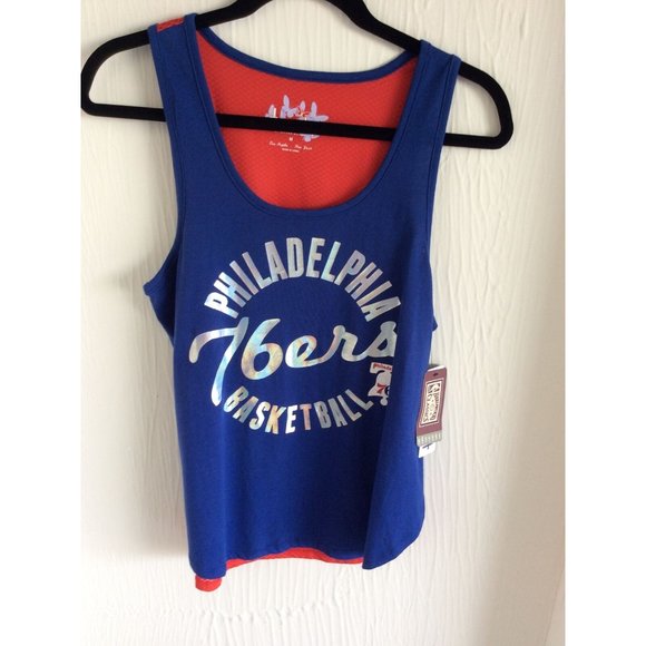 NWT, Philadelphia 76ers Basketball, NBA, Women’s Size M, Tank Top, Mesh Back - Picture 1 of 8